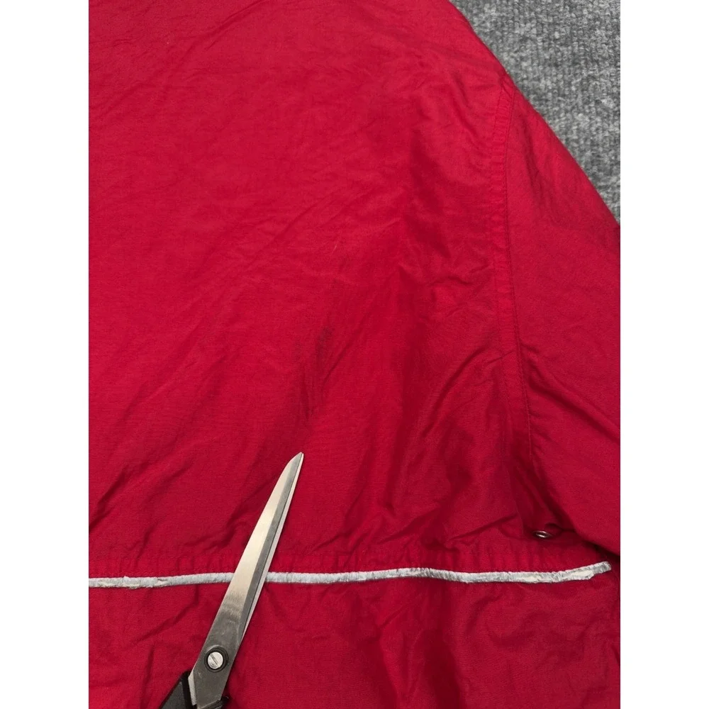 Dickies Red Zip Front Windbreaker Jacket Medium Nylon Workwear‎